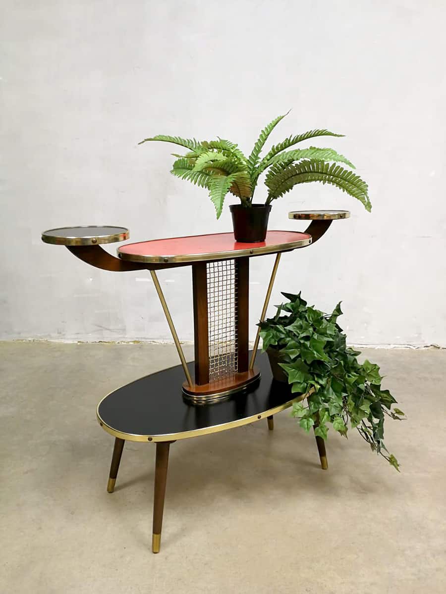 karbonade Vochtig oppervlakkig Vintage bijzettafel plant stand plantentafel fifties sixties | Bestwelhip