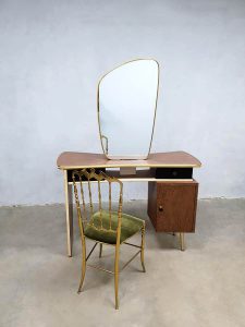 midcentury modern make up table vanity table vintage design kaptafel