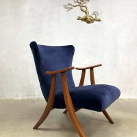 vintage design wingback chair armchair Danish Scandinavian design stoel fauteuil