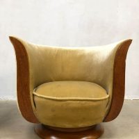 midcentury modern Tulip chairs Le Malandre model Depose Tulp stoel