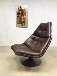 vintage swivel chair lounge fauteuil Artifort Harcourt F511