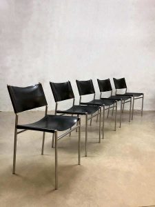 Vintage dining chairs Martin Visser eetkamerstoelen Spectrum SE06