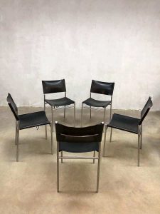 vintage eetkamerstoelen Dutch design Martin Visser SE06 dining chairs