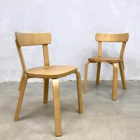 Vintage Alvar Aalto chairs dining chairs Artek stoelen 69