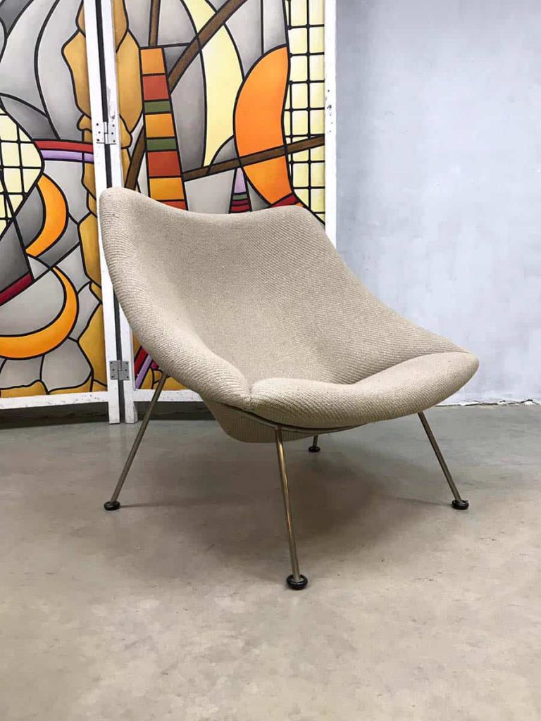 Vintage design Artifort 'Oyster' chair Pierre Paulin lounge fauteuil F157