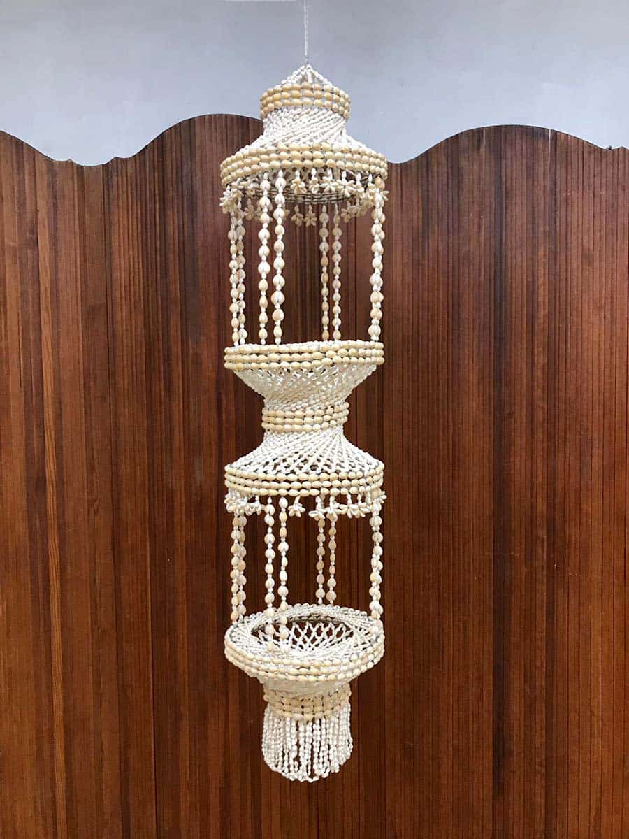seashell hanger chandelier schelpen hanger Ibiza style | Bestwelhip