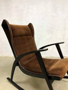 vintage Scandinavian design rocking chair schommelstoel