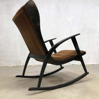 vintage design rocking chair wingback chair schommelstoel