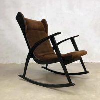 Scandinavian modern rocking chair schommelstoel oorfauteuil wingback chair
