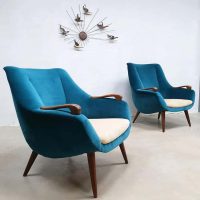 vintage design lounge chairs Scandinavische stijl Scandinavian arm chairs fifties design
