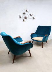 jaren 50 lounge stoel fauteuil retro fifties vintage design lounge chair armchairs