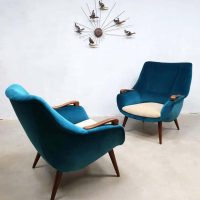 jaren 50 lounge stoel fauteuil retro fifties vintage design lounge chair armchairs