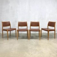 vintage Danish design Moller chairs no 80 dining chairs