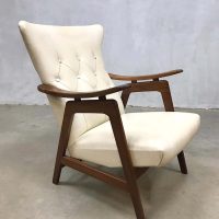 vintage retro wing back chair armchair Danish style