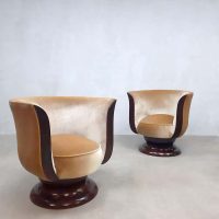 Art deco Tulip stoelen vintage classic Tulip chairs jaren 30 thirties design