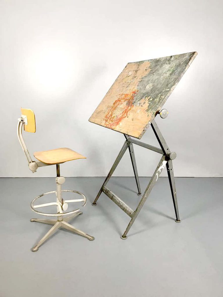 Wim Rietveld design tekentafel drawing table ahrend de cirkel