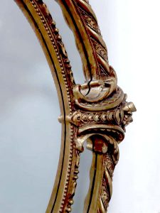 baroque style giltwood mirror antique mirror spiegel Italian design