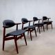 Vintage Dutch design koehoorn stoelen cowhorn chairs Tijsseling