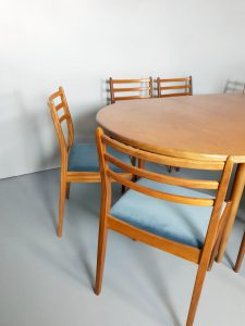 vintage design eetkamer stoel stoelen Deense stijl Danish style dinner chair chairs G plan
