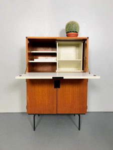 midcentury modern Dutch design cabinet japanse serie Braakman Pastoe CU07 secretaire bureau