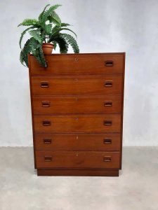 Danish design cabinet chest of drawers Scandinavian design teak wood ladekast