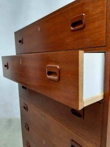 Deense vintage design ladekast Danish chest of drawers Scandinavian 4