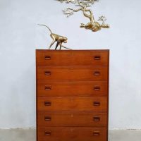 vintage ladekast Deense stijl commode kast chest of drawers