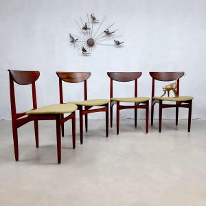 Vintage design dining chairs eetkamerstoelen Kurt Ostervig rosewood