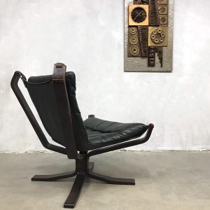 midcentury modern lounge chair fauteuil falcon style hangmat stoel