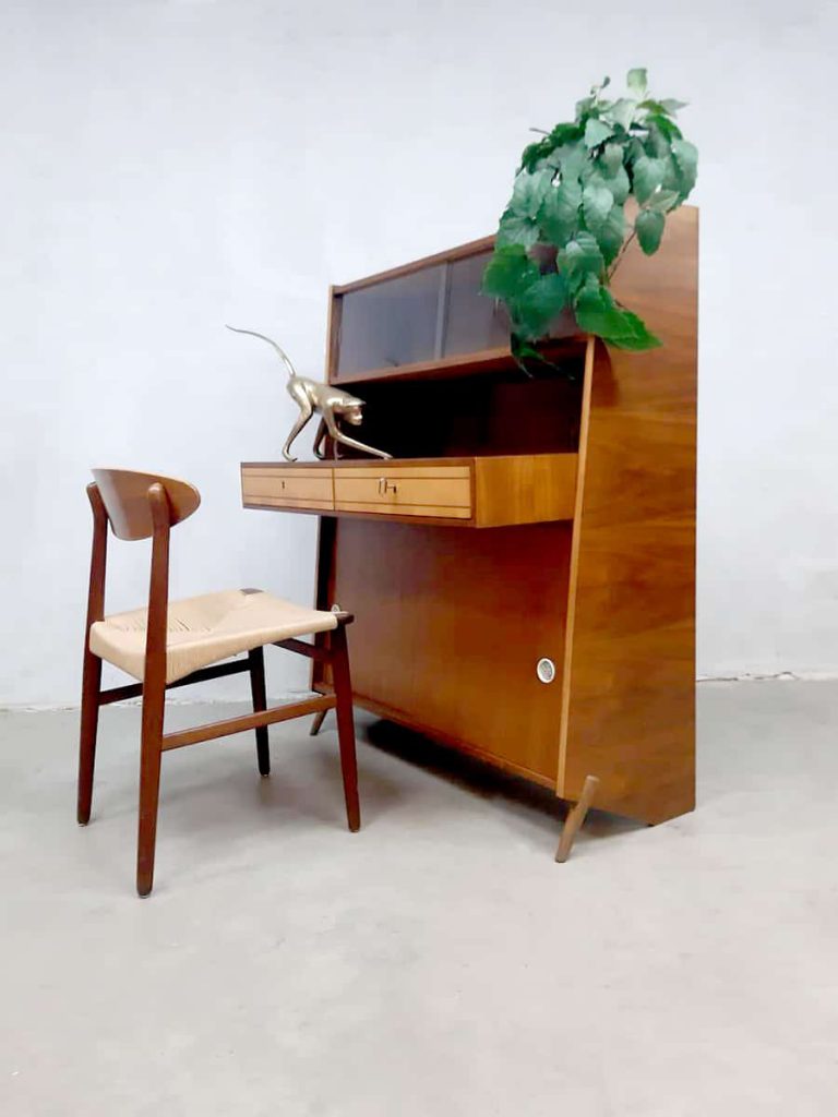 Vintage design secretaire cabinet desk bureau Scandinavian style