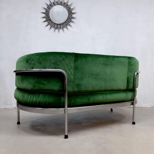 midcentury modern design vevet sofa love seat Italy sixties seventies design