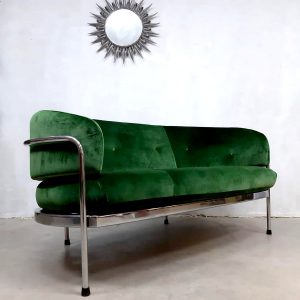 Vintage design Italian lounge sofa bank madmen style