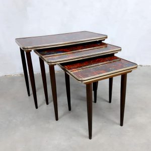 Vintage design mimiset nesting tables bijzettafel sixties