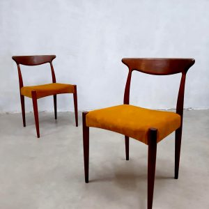 Dinner chairs eetkamer stoelen stoel Hovmand Olsen Danish vintage design Deens