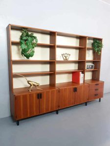 Midcentury modern vintage wandkast cabinet modular wall unit Pastoe Cees Braakman