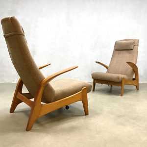 Vintage design rock n rest fauteuil Gimson Slater lounge chair
