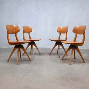 Vintage design swivel chairs eetkamer stoelen Casala