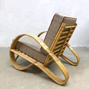 vintage design rotan stoel rattan chair bamboo bamboe midcentury modern
