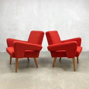 midcentury arm chairs lounge fauteuils Tatra