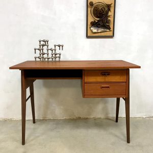 vintage desk teak wood bureau Danish design