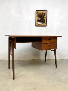midcentury design teak desk bureau vintage bureau