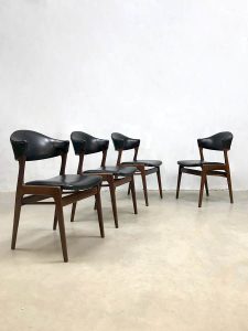 Vintage Danish design dining chairs Deense eetkamerstoelen