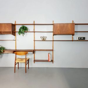 midcentury vintage design wandkast wall unit modular Danish Scandinavian modern