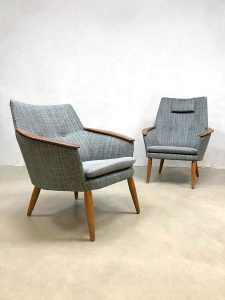Bovenkamp easy chairs vintage design lounge fauteuils Madsen Schubell