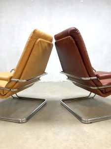 vintage Dutch design arm chairs Gelderland Jan des Bouvrie model 301