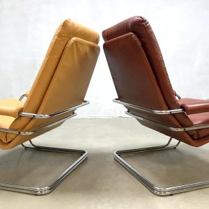 vintage Dutch design arm chairs Gelderland Jan des Bouvrie model 301