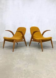 Vintage Czech design kids armchairs lounge fauteuils ULUV Prague