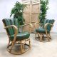 Vintage rattan bamboo arm chairs rotan bamboe fauteuils