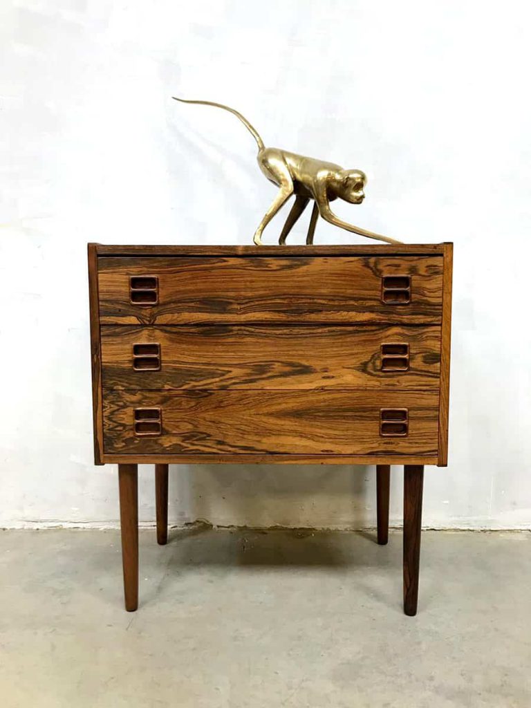 Vintage Danish design rosewood cabinet chest with drawers ladekast