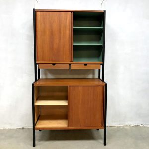 Swedish midcentury vintage design cabinet wallunit kast Bodafors Bertil Fridhagen teak
